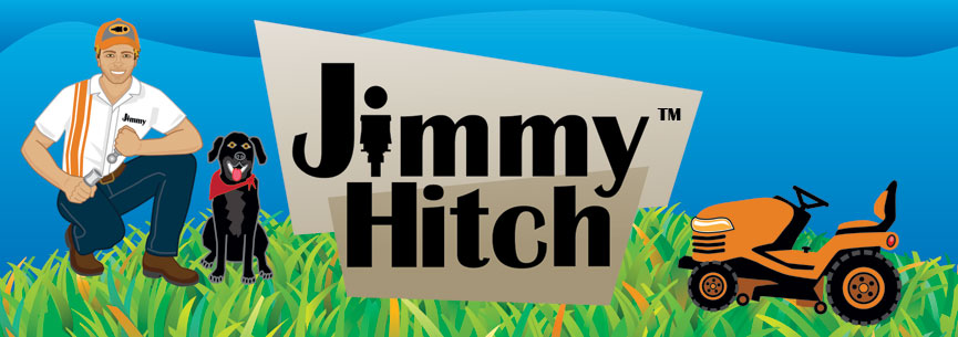 Jimmy Hitch™, Fast, easy hitch for attaching lawn, garden, and ATV  equipment